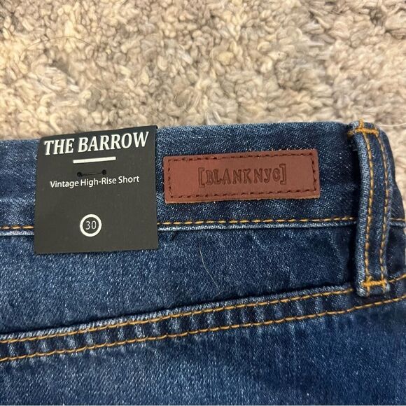 NWT Blank NYC the Barrow vintage high rise denim shorts size 30 distressed - Picture 9 of 9